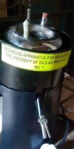 redwood apparatus for measuring the viscosity of oil d