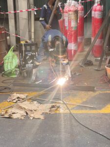 installation of fire suppression system